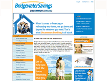 Tablet Screenshot of mortgage.bridgewatersavings.com